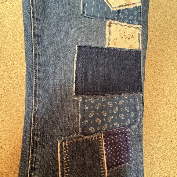 Driftwood Abbey Patchwork Boyfriend Jeans - Picture 7 of 9
